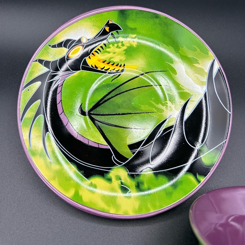 EUC Silver Buffalo Disney Villains Maleficent Ceramic Teacup and Saucer Set - Picture 3 of 10